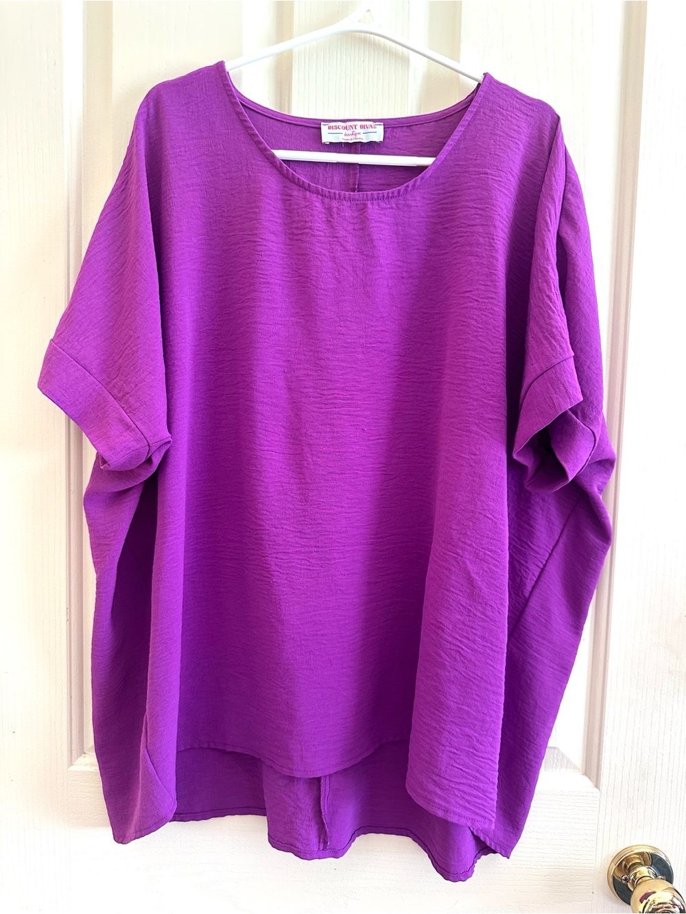Discount Divas Purple Airflow Top in Vibrant Purple